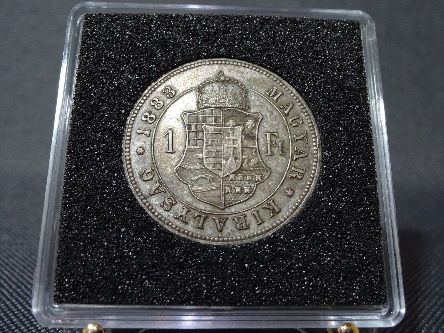 Silbermünze Ungarn 1883 1 Forint KuK Kaiser Franz Joseph I.