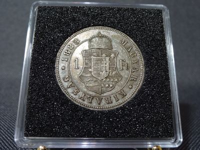 Silbermünze Ungarn 1883 1 Forint KuK Kaiser Franz Joseph I.