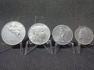 Kursmünzensatz KMS Set Italien 1948 1 2 5 10 Lire Pegasus Kursmünzensatz KMS Set Italien 1948 1 2 5 10 Lire Pegasus