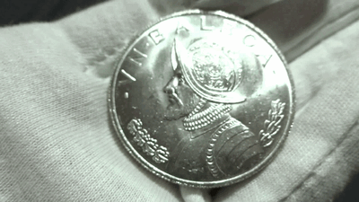 Silbermünze Panama 1966 1 Balboa Vasco Núñez Erhaltung!