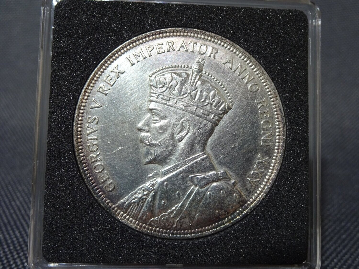 Silbermünze Kanada 1935 1 Dollar Kanu Indianer King George V.