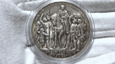 Silbermünze Deutsches Kaiserreich 1913 3 Mark Befreiungskriege Preussen Patina