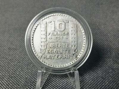 Silbermünze Frankreich 1929 10 Francs Franken