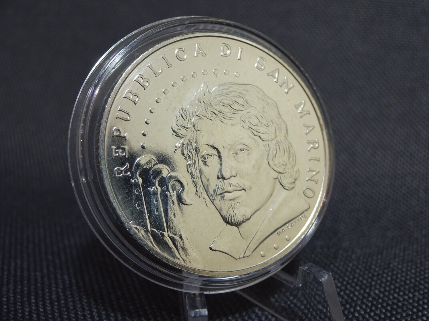 Silbermünze San Marino 2010 5 Euro Caravaggio Silbermünze San Marino 2010 5 Euro Caravaggio