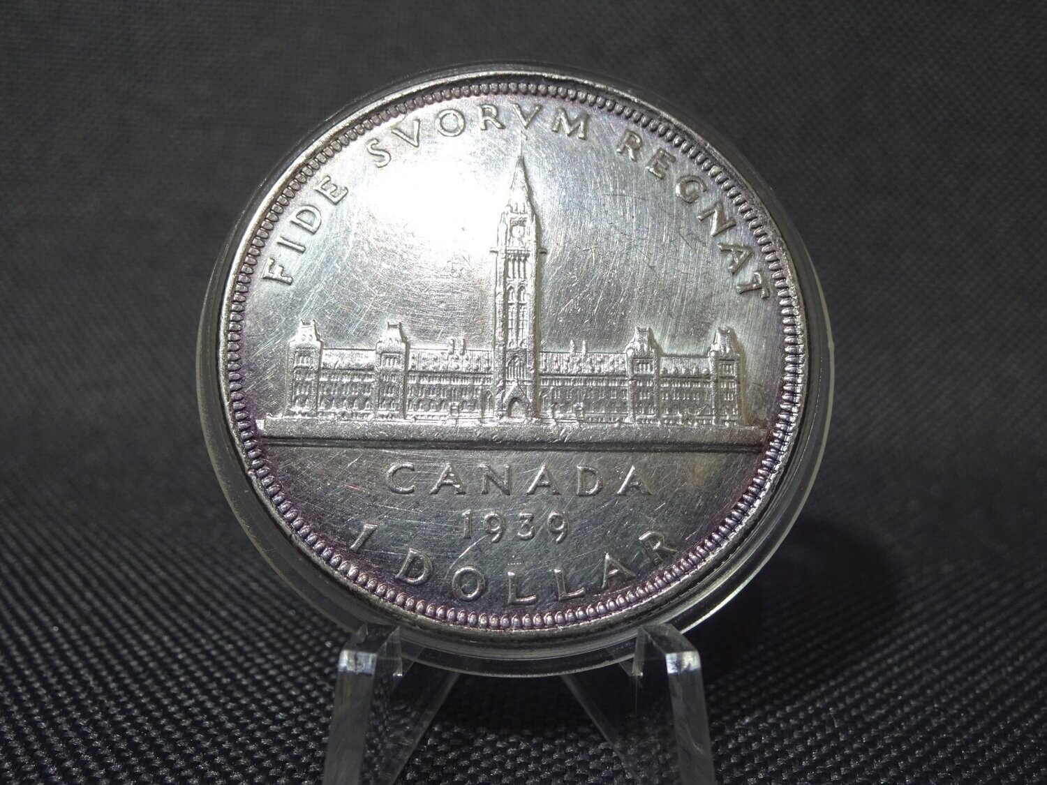Silbermünze Kanada 1939 1 Dollar Parlament Ottawa King George VI. Silbermünze Kanada 1939 1 Dollar Parlament Ottawa King George VI.