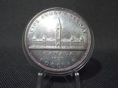 Silbermünze Kanada 1939 1 Dollar Parlament Ottawa King George VI. Silbermünze Kanada 1939 1 Dollar Parlament Ottawa King George VI.