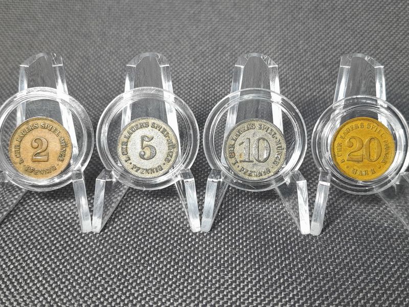 Spielgeld Set Deutsches Kaiserreich 2 5 10 20 Pfennig Mark Wilhelm I. Lauer's Spielmünze Spielgeld Set Deutsches Kaiserreich 2 5 10 20 Pfennig Mark Wilhelm I. Lauer's Spielmünze