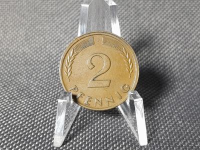 Münze Deutschland 1950 J 2 Pfennig Hamburg Fehlprägung Münze Deutschland 1950 J 2 Pfennig Hamburg Fehlprägung