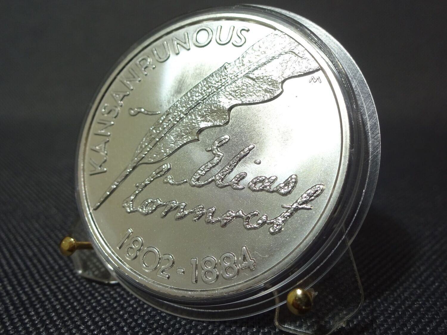 Silbermünze Finnland 2002 10 Euro Elias Lönnrot Suomi Silbermünze Finnland 2002 10 Euro Elias Lönnrot Suomi