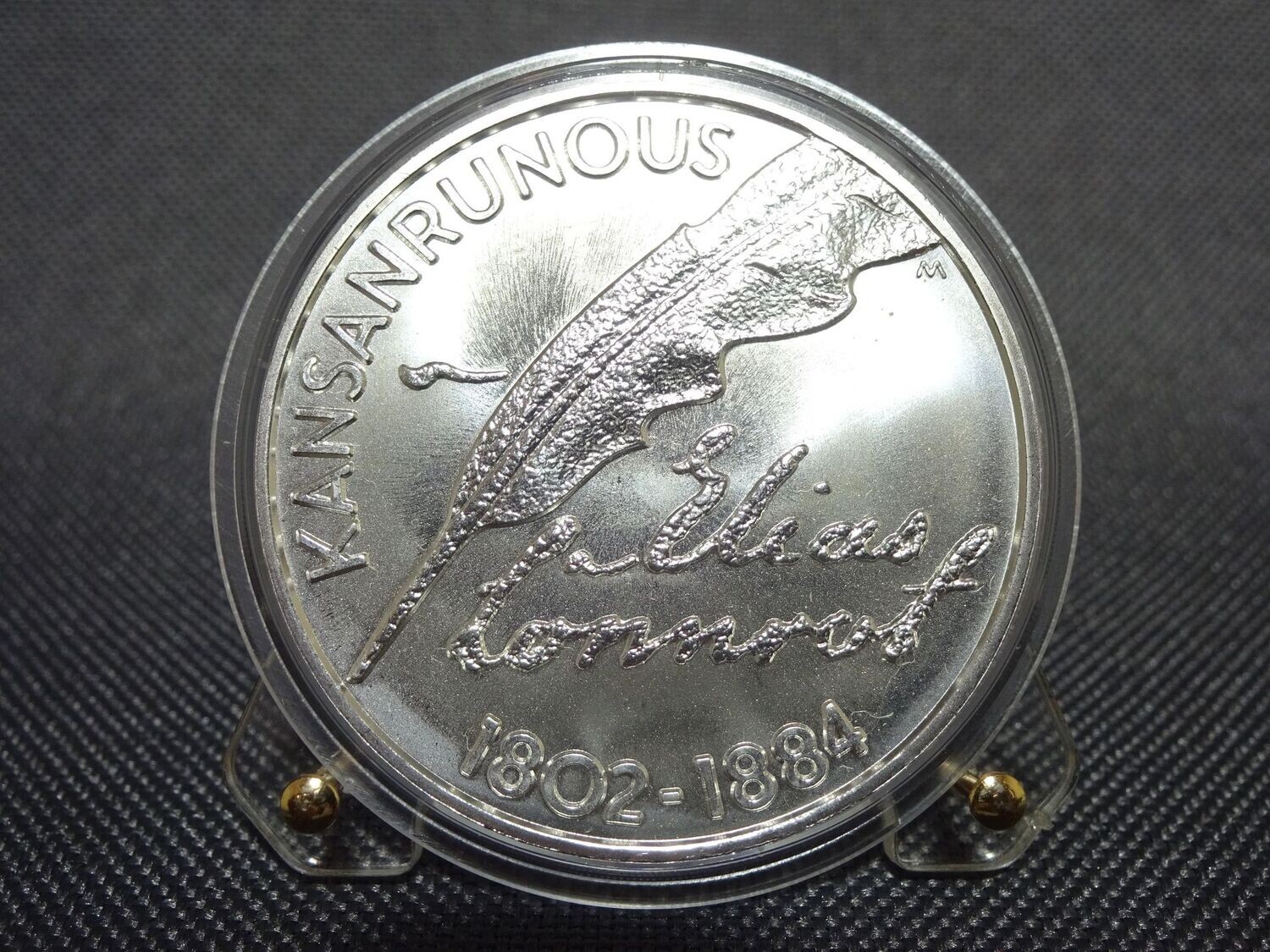 Silbermünze Finnland 2002 10 Euro Elias Lönnrot Suomi Silbermünze Finnland 2002 10 Euro Elias Lönnrot Suomi