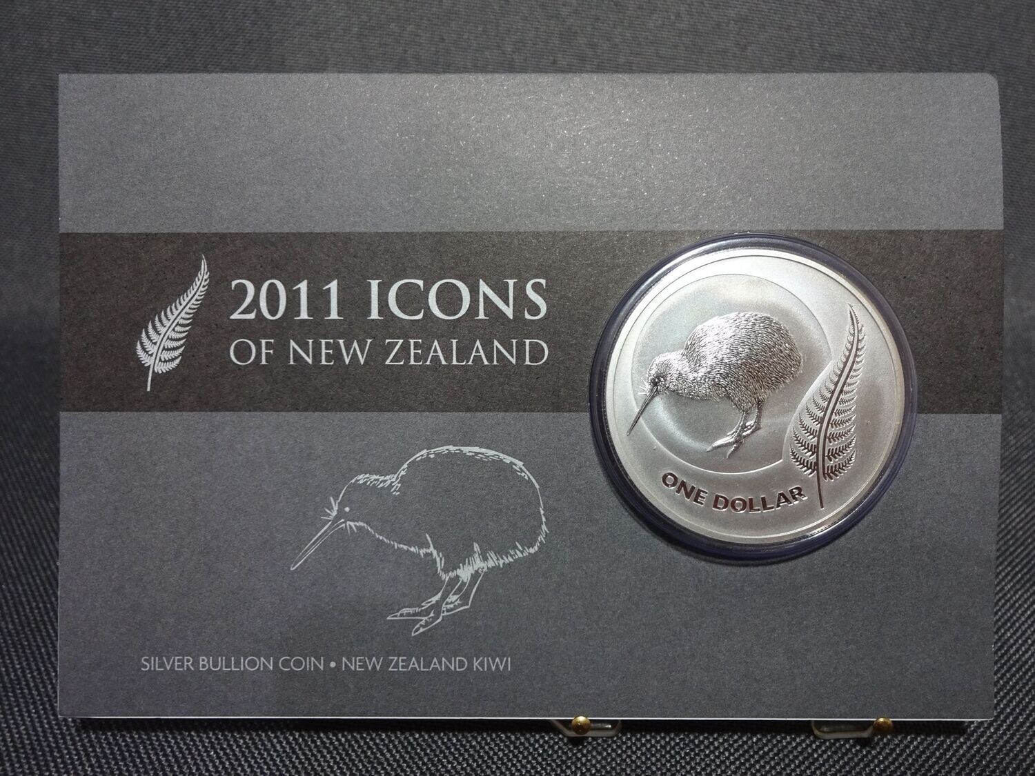 Silbermünze Neuseeland 2011 1 Dollar Icons Kiwi Vogel Blister 1 Oz Unze Silbermünze Neuseeland 2011 1 Dollar Icons Kiwi Vogel Blister 1 Oz Unze