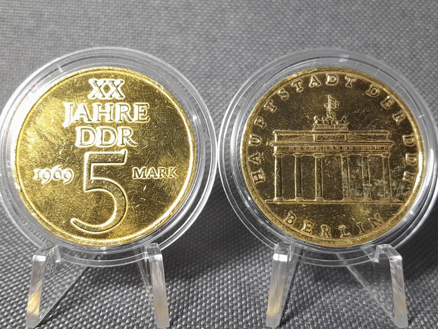 Münzen Set DDR 1969 1971 5 Mark 20 Jahre Brandenburger Tor Vergoldet Münzen Set DDR 1969 1971 5 Mark 20 Jahre Brandenburger Tor Vergoldet