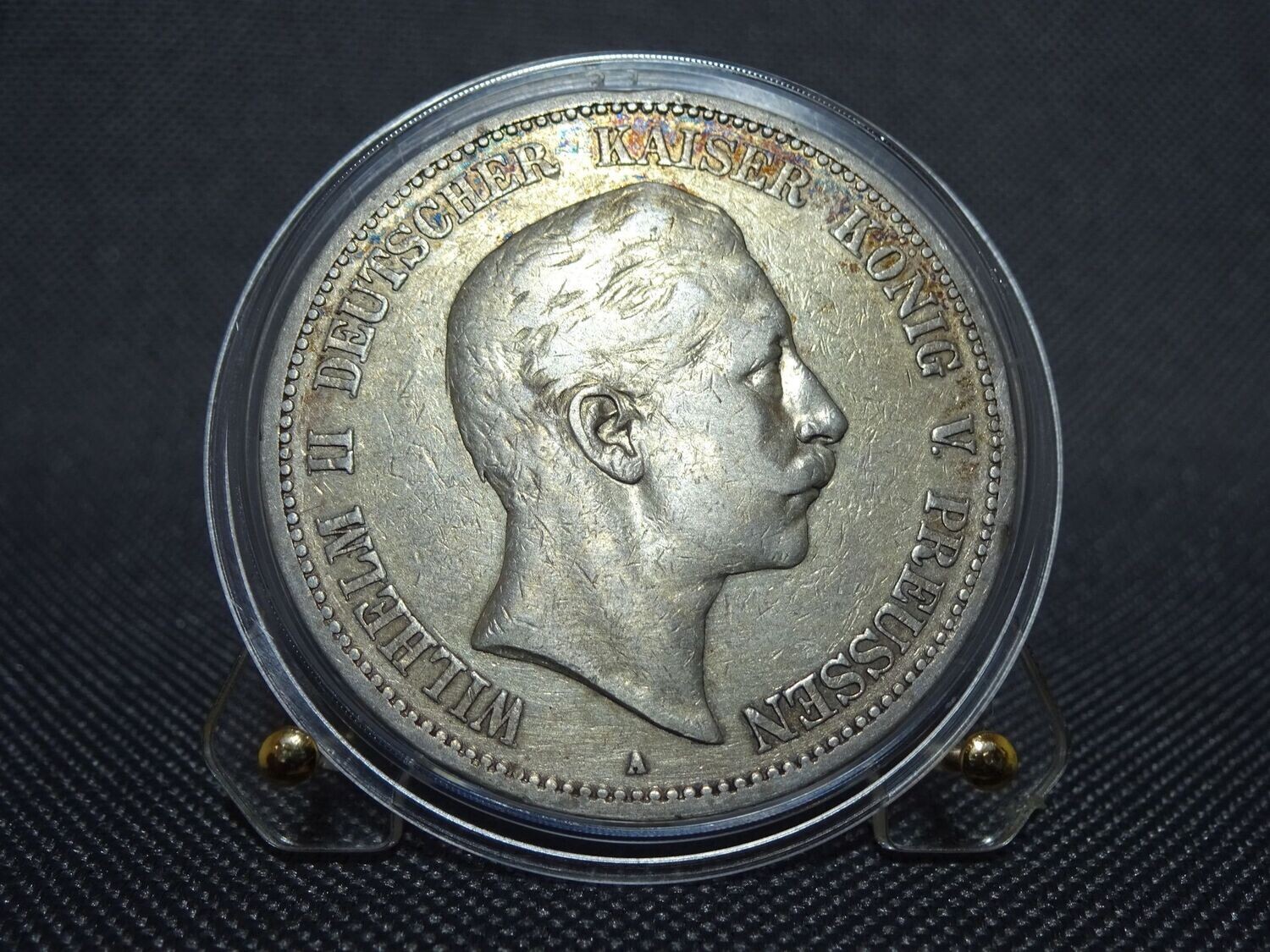Silbermünze Deutsches Kaiserreich 1891 A 5 Mark König Wilhelm II. Preussen Silbermünze Deutsches Kaiserreich 1891 A 5 Mark König Wilhelm II. Preussen