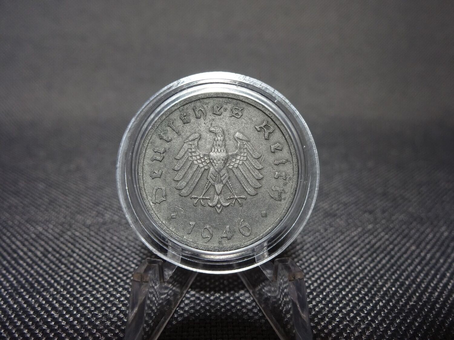 Münze Drittes Reich 1946 F 10 Reichspfennig Alliierte Besatzung Besetzung Stuttgart Münze Drittes Reich 1946 F 10 Reichspfennig Alliierte Besatzung Besetzung Stuttgart