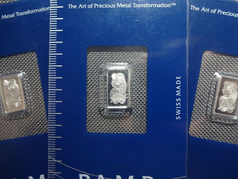 Platinbarren Schweiz PAMP Blister 1 g
