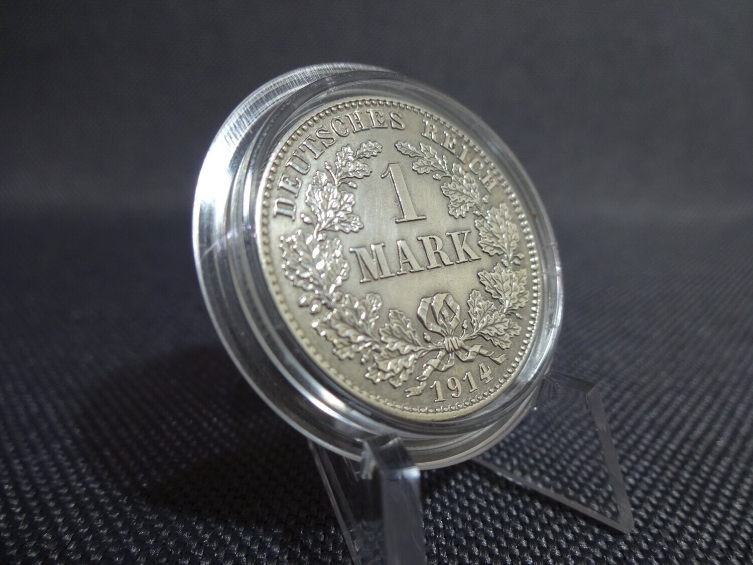 Silbermünze Deutsches Kaiserreich 1914 J 1 Mark Hamburg