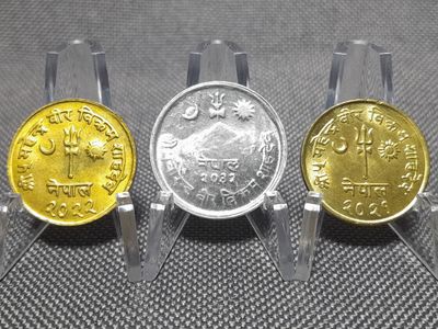 Münzen Set Nepal 1964 1965 1975 2 5 Paise Erhaltung