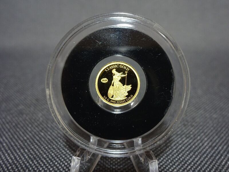 Goldmünze Fidschi Fiji 2020 5 Dollar Britannia 0,5g Goldmünze Fidschi Fiji 2020 5 Dollar Britannia 0,5g