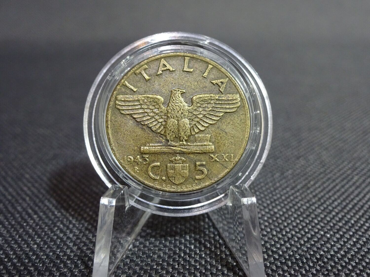 Münze Italien 1943 5 Centesimi Vittorio Faschistenprägung Selten Münze Italien 1943 5 Centesimi Vittorio Faschistenprägung Selten