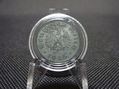 Münze Drittes Reich 1945 F 1 Reichspfennig Alliierte Besatzung Besetzung Stuttgart Münze Drittes Reich 1945 F 1 Reichspfennig Alliierte Besatzung Besetzung Stuttgart