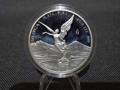 Silbermünze Mexiko 2018 Libertad Selten PP Proof 1/2 Oz Unze Silbermünze Mexiko 2018 Libertad Selten PP Proof 1/2 Oz Unze