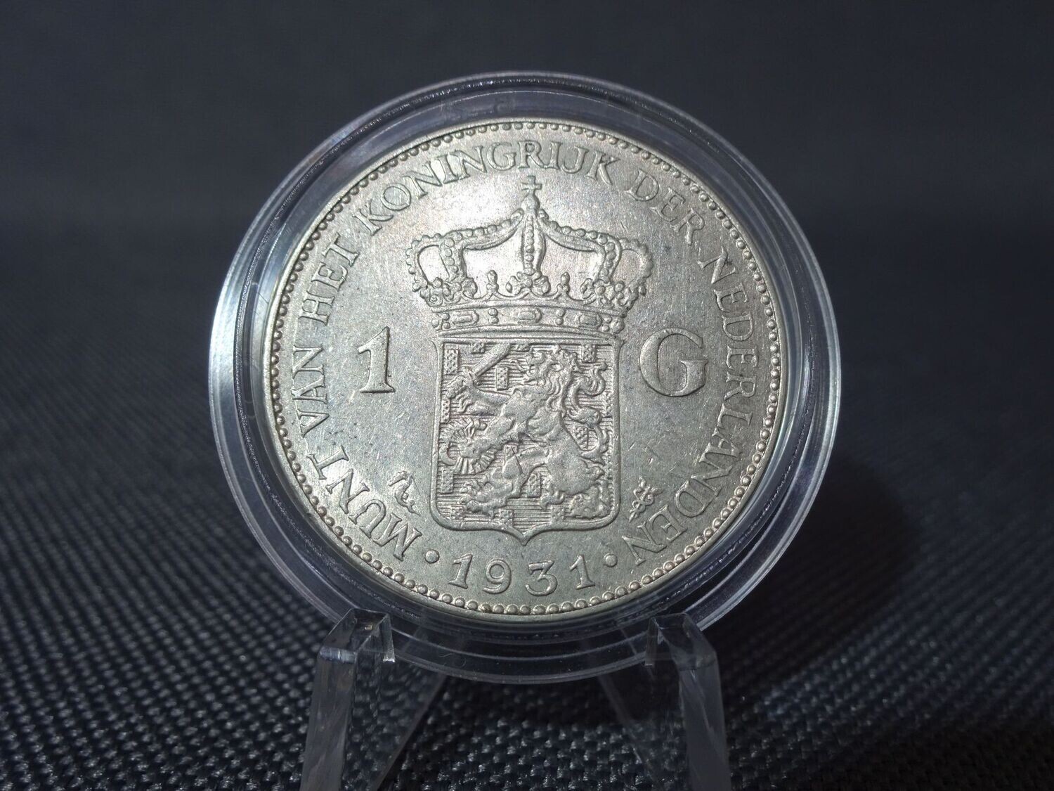Silbermünze 1931 1 Gulden Niederlande Königin Wilhelmina