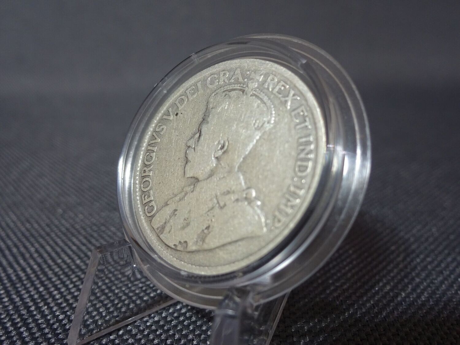 Silbermünze Kanada 1919 25 Cents King König George V.