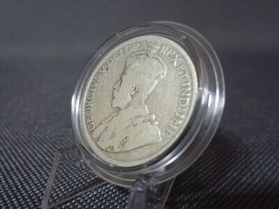 Silbermünze Kanada 1919 25 Cents King König George V. Silbermünze Kanada 1919 25 Cents King König George V.