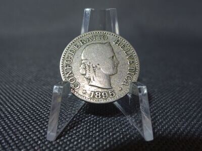 Münze Schweiz 1895 10 Rappen Helvetia