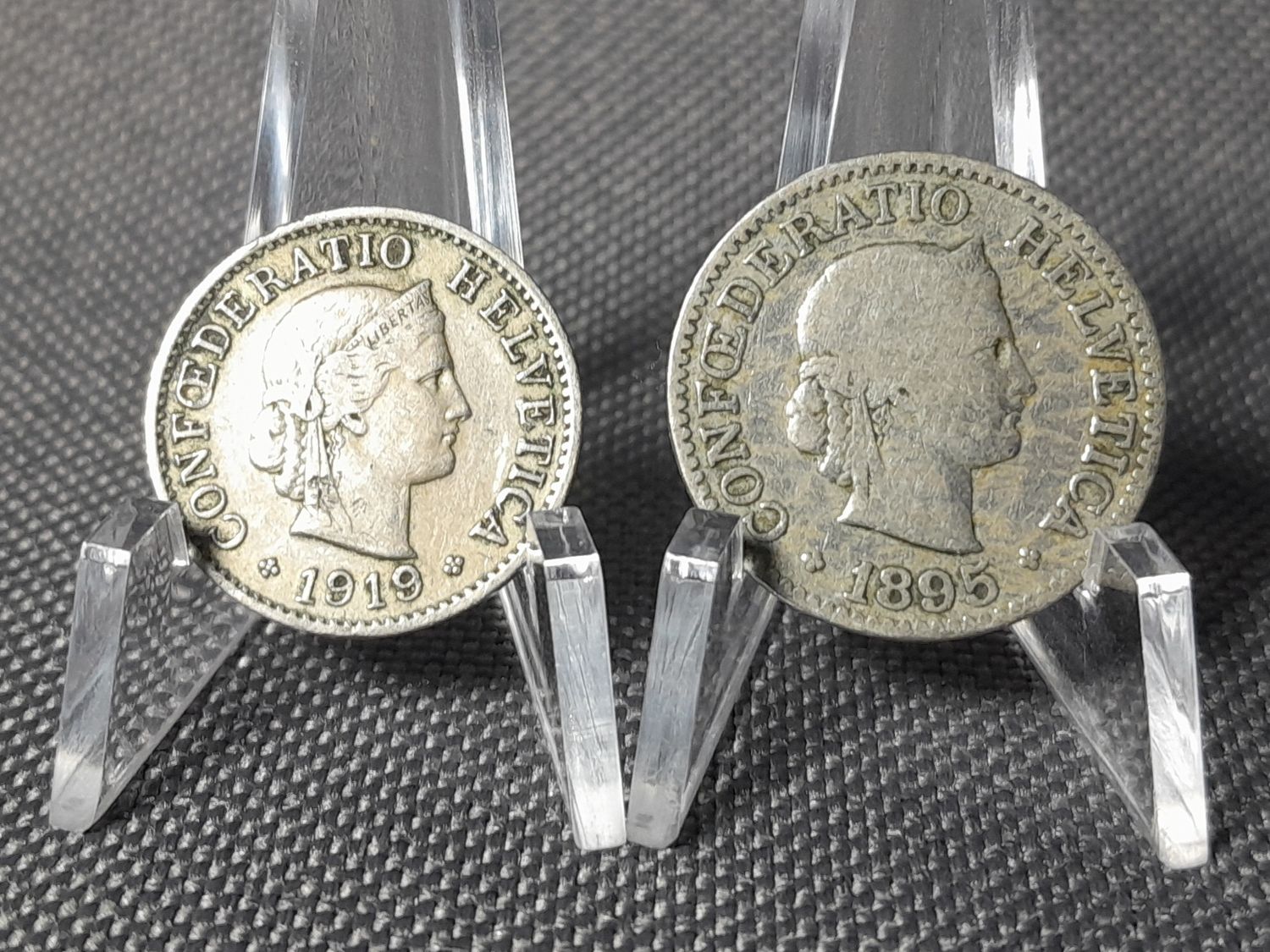 Münzen Set Schweiz 1895 1919 5 10 Rappen Helvetia Münzen Set Schweiz 1895 1919 5 10 Rappen Helvetia