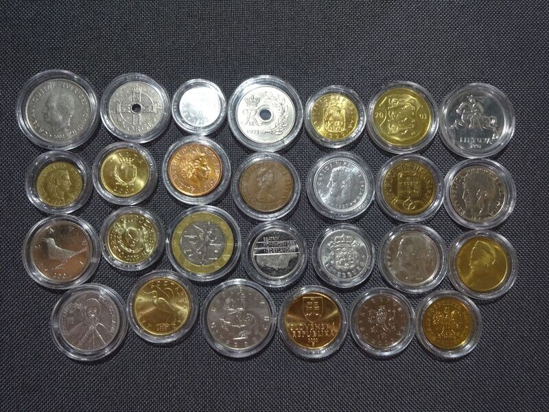Münzen Set Europa 27x Länder 1970 - 2007 vor Euro Münzen Set Europa 27x Länder 1970 - 2007 vor Euro