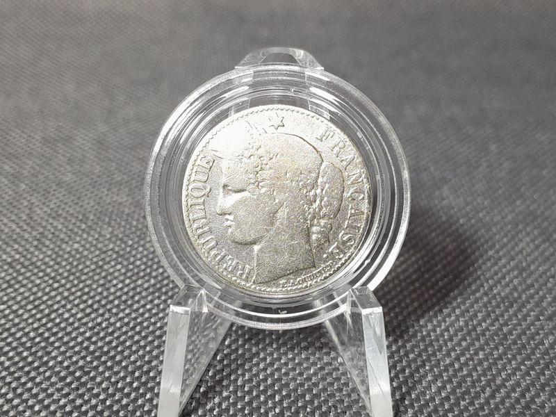 Silbermünze Frankreich 1882 A 50 Centimes Paris Silbermünze Frankreich 1882 A 50 Centimes Paris