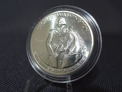 Silbermünze USA 1982 Half 1/2 Dollar 250. Geburtstag George Washington Erhaltung