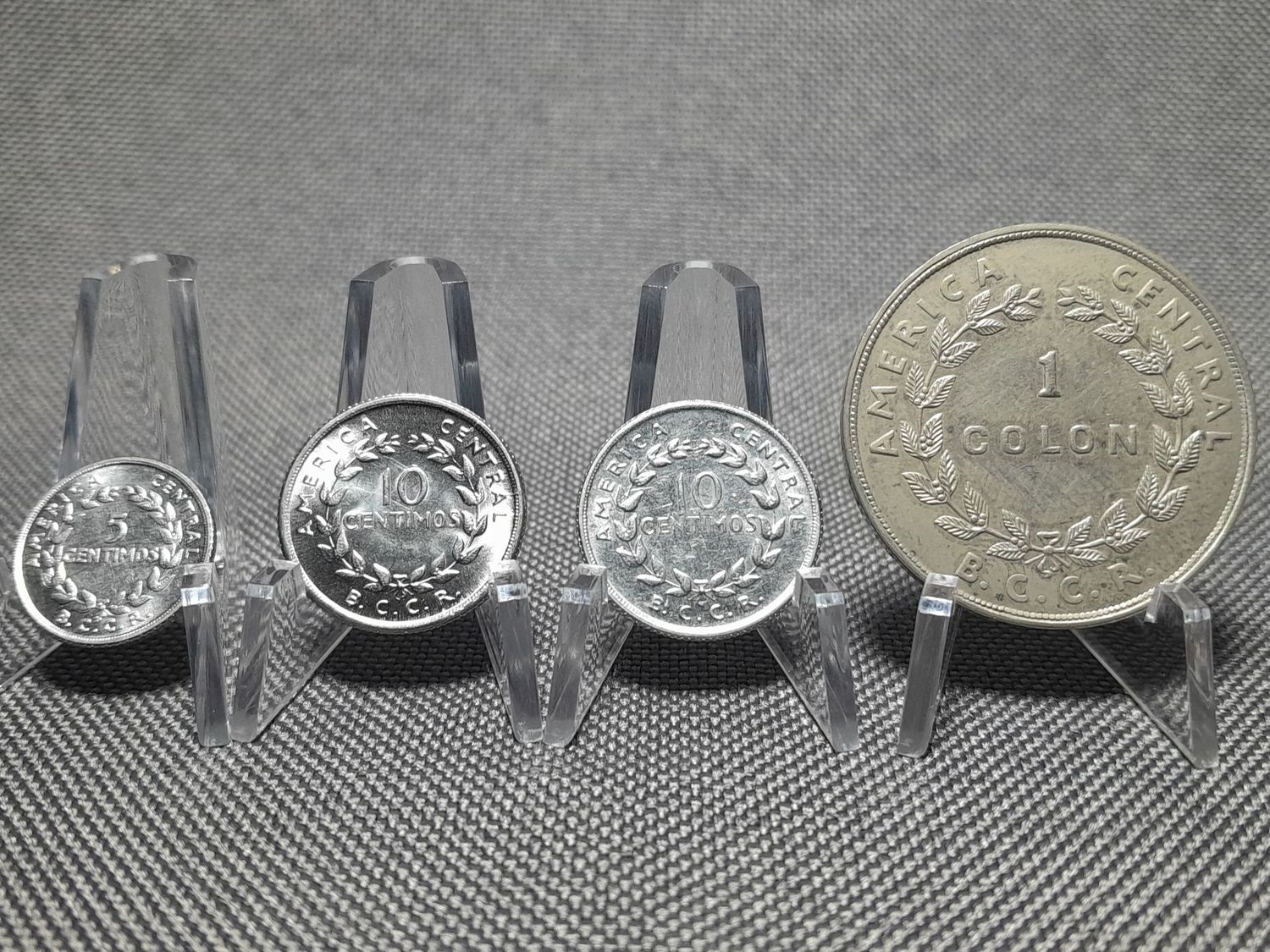 Münzen Set Costa Rica 1953 1958 1965 5 10 Centimos 1 Colon