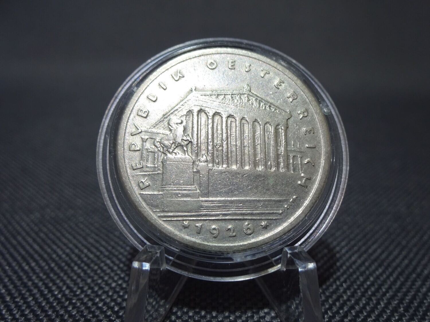 Silbermünze Österreich 1926 1 Schilling Parlament Wien