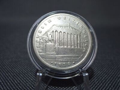 Silbermünze Österreich 1926 1 Schilling Parlament Wien