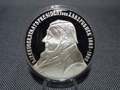 Silbermedaille Südafrika 2004 Krügerrand Todestag Paul Kruger PP Proof 1 Oz Unze Rarität Selten Silbermedaille Südafrika 2004 Krügerrand Todestag Paul Kruger PP Proof 1 Oz Unze Rarität Selten