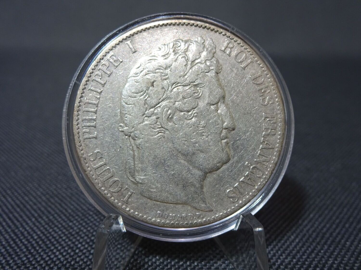 Silbermünze Frankreich 1845 5 Francs Roi Louis Philippe