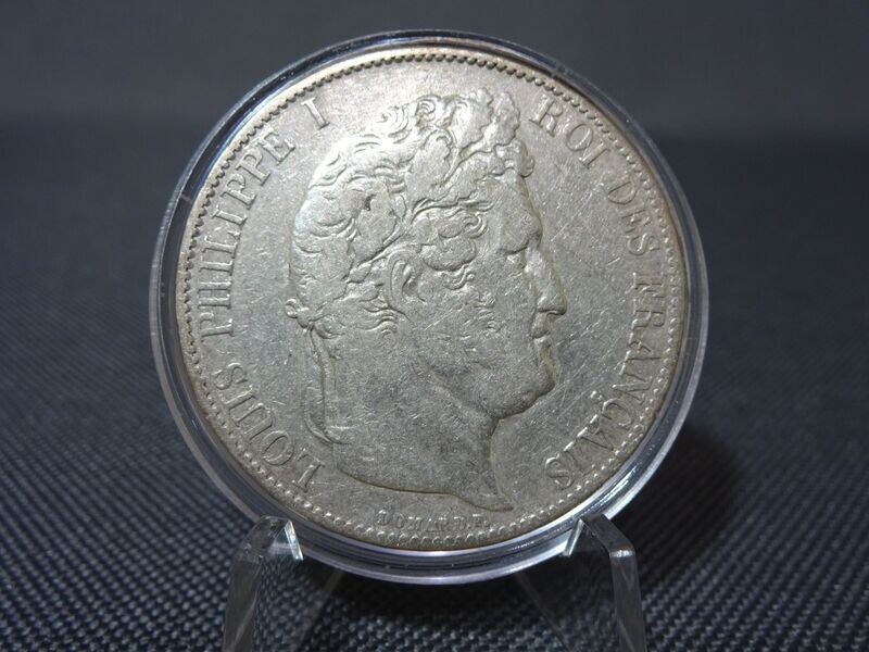 Silbermünze Frankreich 1845 5 Francs Roi Louis Philippe Silbermünze Frankreich 1845 5 Francs Roi Louis Philippe