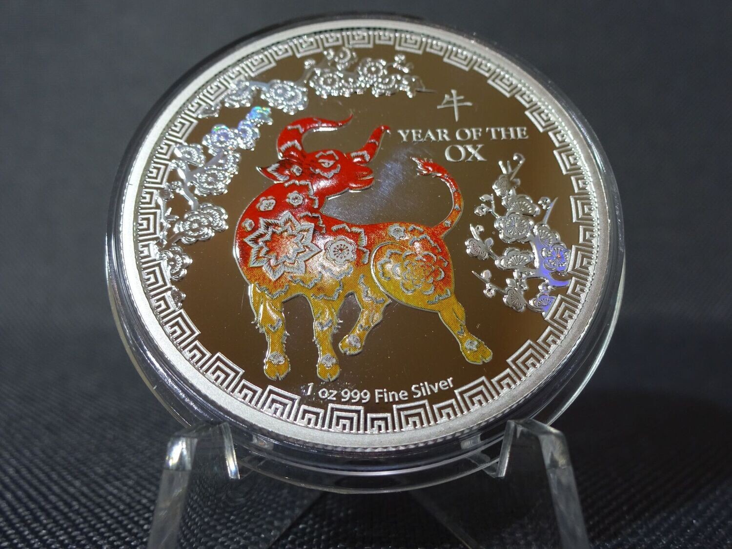 Silbermünze Niue 2021 2 Dollars Lunar Year Jahr Ox Ochse Stier Farbe PP Proof 1 Oz Unze Silbermünze Niue 2021 2 Dollars Lunar Year Jahr Ox Ochse Stier Farbe PP Proof 1 Oz Unze