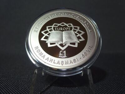 Münze Zypern 2007 1 Pound Pfund Römische Verträge PP Proof