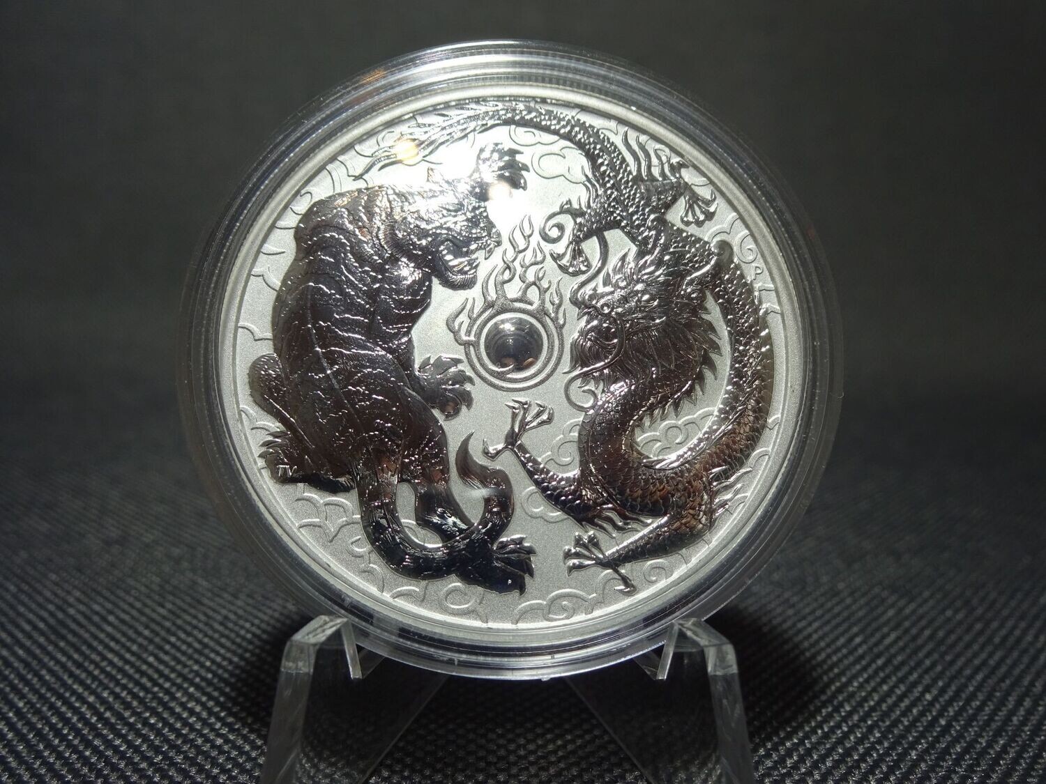 Silbermünze Australien 2018 1 Dollar Drache & Tiger Dragon 1 Oz Unze