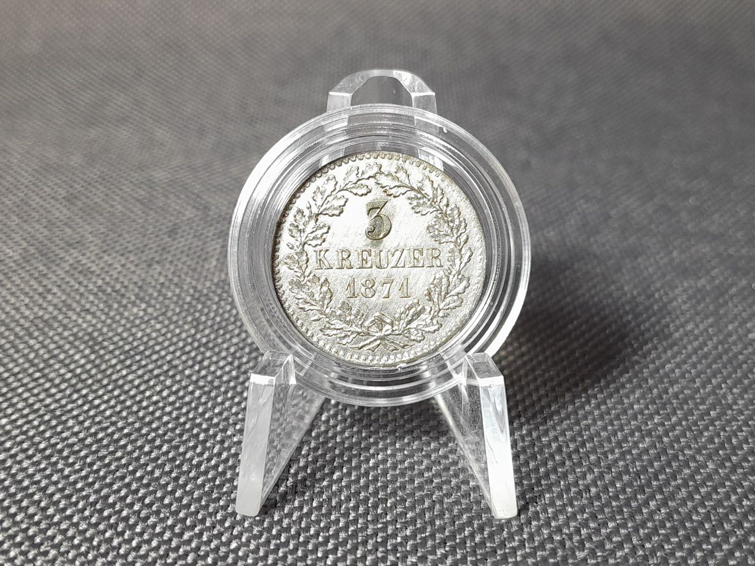 Silbermünze Baden 1871 3 Kreuzer Friedrich Großherzogtum Altdeutschland Silbermünze Baden 1871 3 Kreuzer Friedrich Großherzogtum Altdeutschland