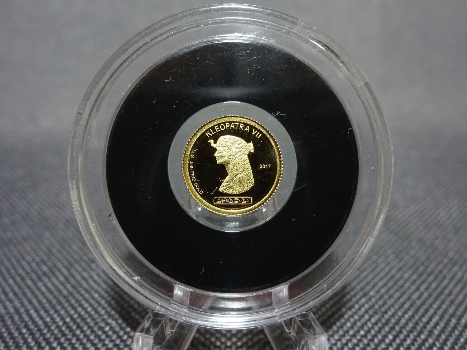 Goldmünze Elfenbeinküste 2017 100 Francs Kleopatra PP Proof 0,5 g