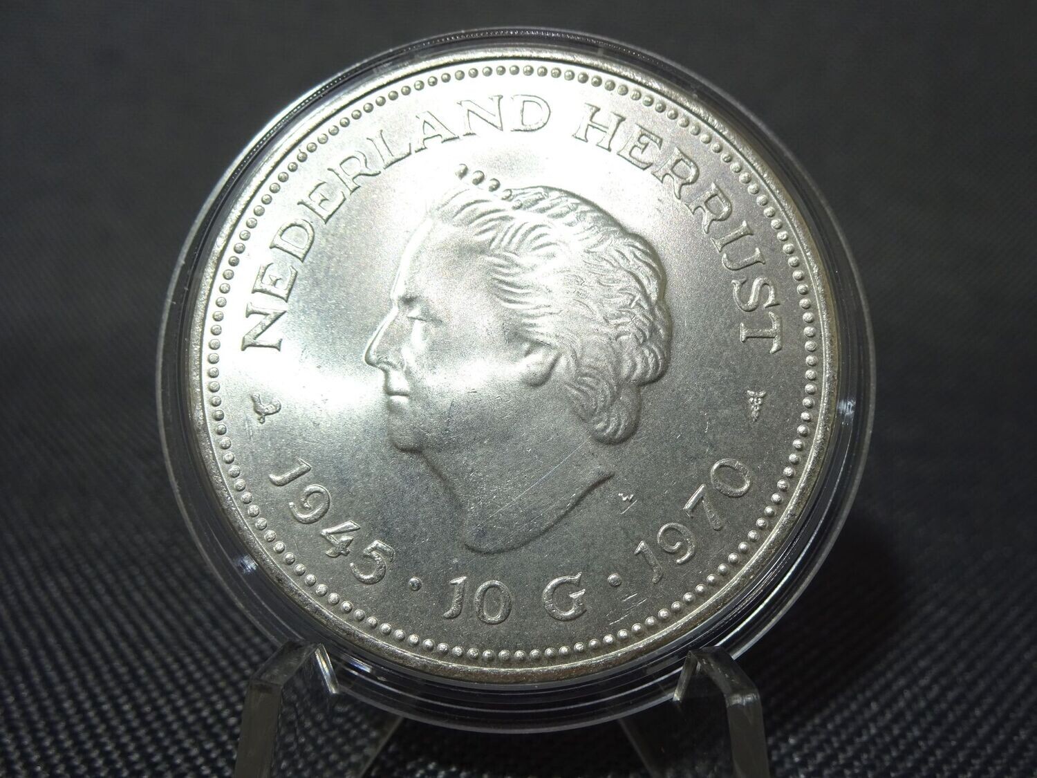 Silbermünze Niederlande 1970 10 Gulden 25 Jahre Befreiung Juliana Silbermünze Niederlande 1970 10 Gulden 25 Jahre Befreiung Juliana