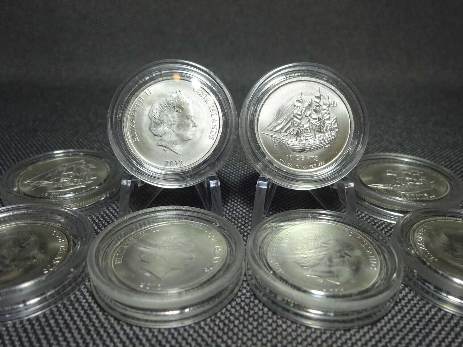Silbermünze Cook Islands 2012 Bounty 10 Cents 1/10 Oz Unze Silbermünze Cook Islands 2012 Bounty 10 Cents 1/10 Oz Unze
