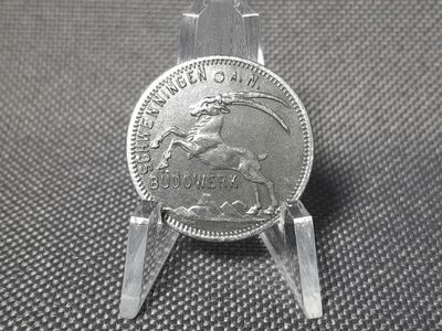 Sammelmarke 1920 Token Jeton Büdowerk Deutsches Kaiserreich Schwenningen Neckar Wertmarke Erhaltung!