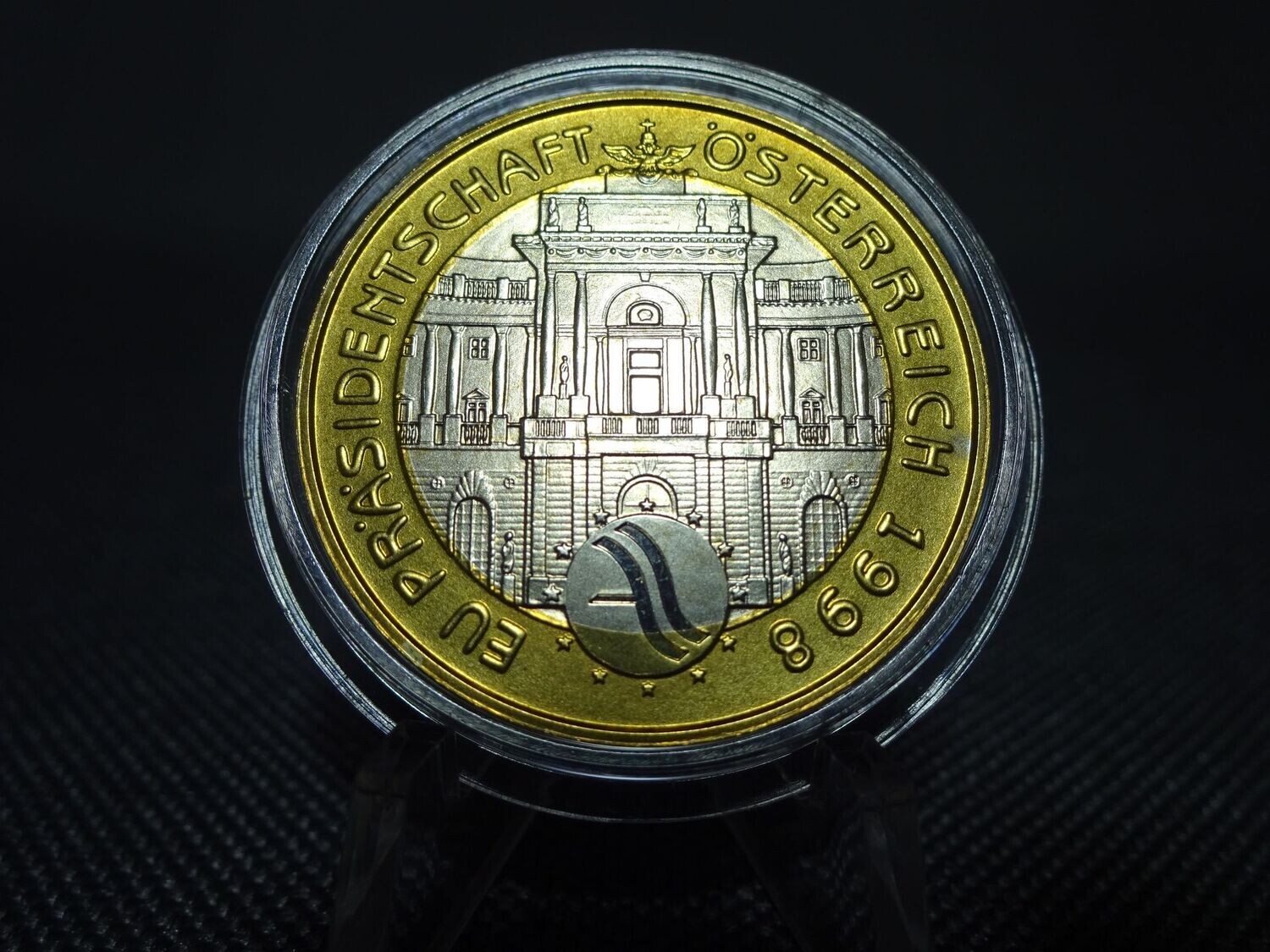 Münze Österreich 1998 50 Schilling EU Präsidentschaft Münze Österreich 1998 50 Schilling EU Präsidentschaft