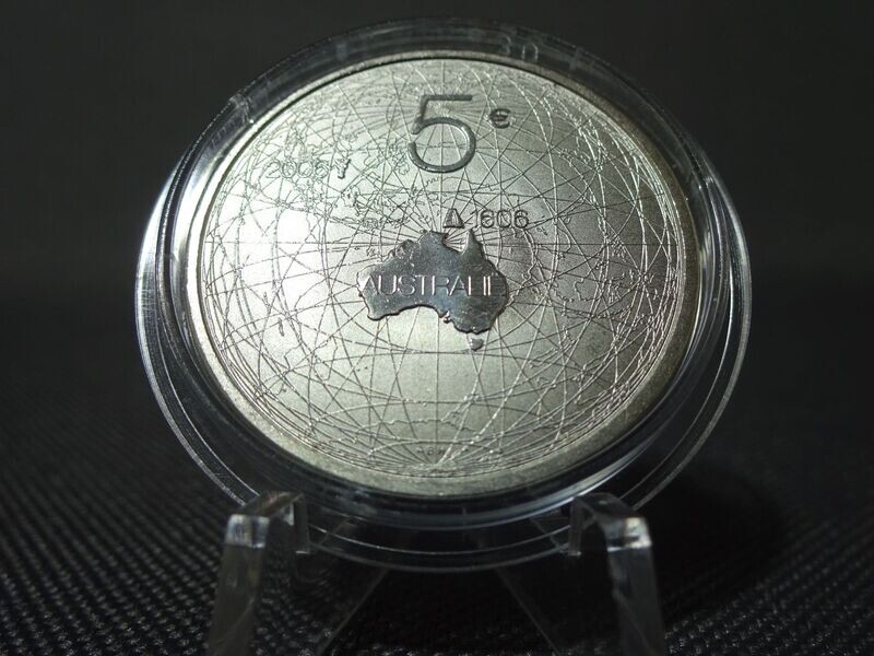 Silbermünze 2006 5 Euro Niederlande 400 Jahre Entdeckung Australiens