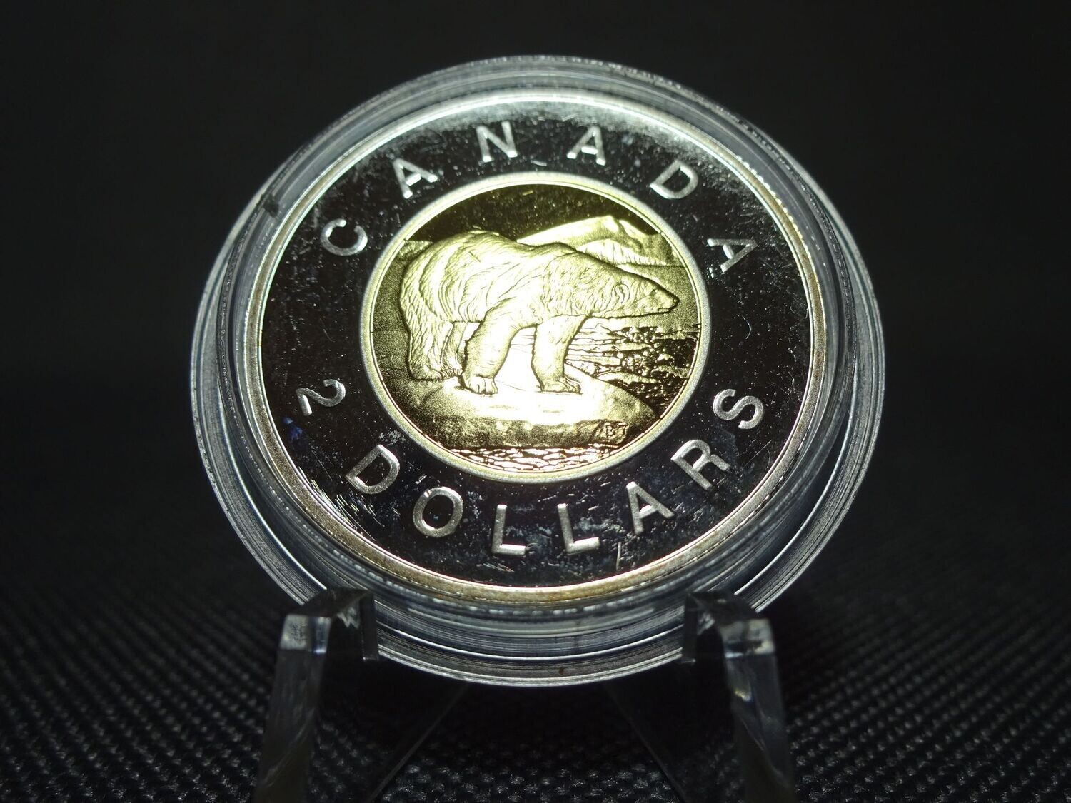 Silbermünze Kanada 1997 2 Dollars Eisbär Gilded PP Proof Silbermünze Kanada 1997 2 Dollars Eisbär Gilded PP Proof